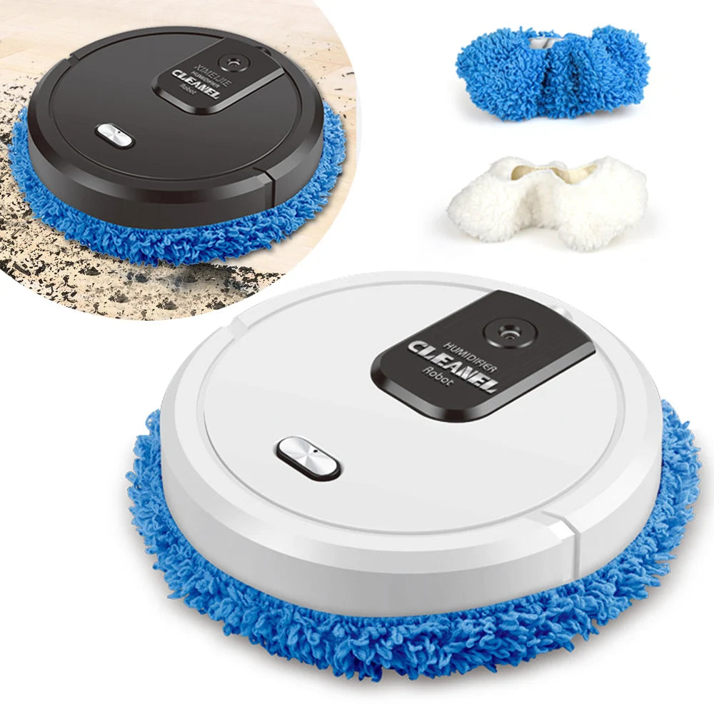 ✨ 3-in-1 Smart Robot Floor Cleaner – Mopping, Sweeping & Humidifying | USB Rechargeable Auto Dust Sweeper