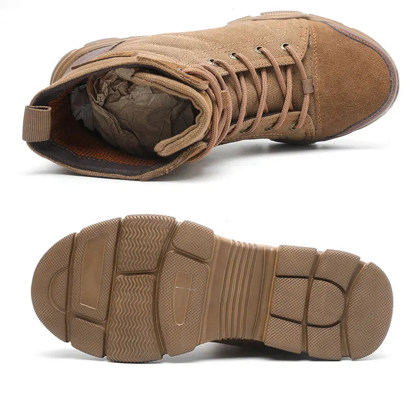 SUADEX Steel Toe Work Boots for Men — Indestructible Safety Shoes, Sizes 36-48