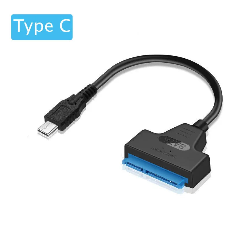 SATA to USB 3.0 Cable Adapter for 2.5” HDD SSD – 6Gbps Fast Data Transfer, External SATA III to USB 3.0/2.0 Compatible
