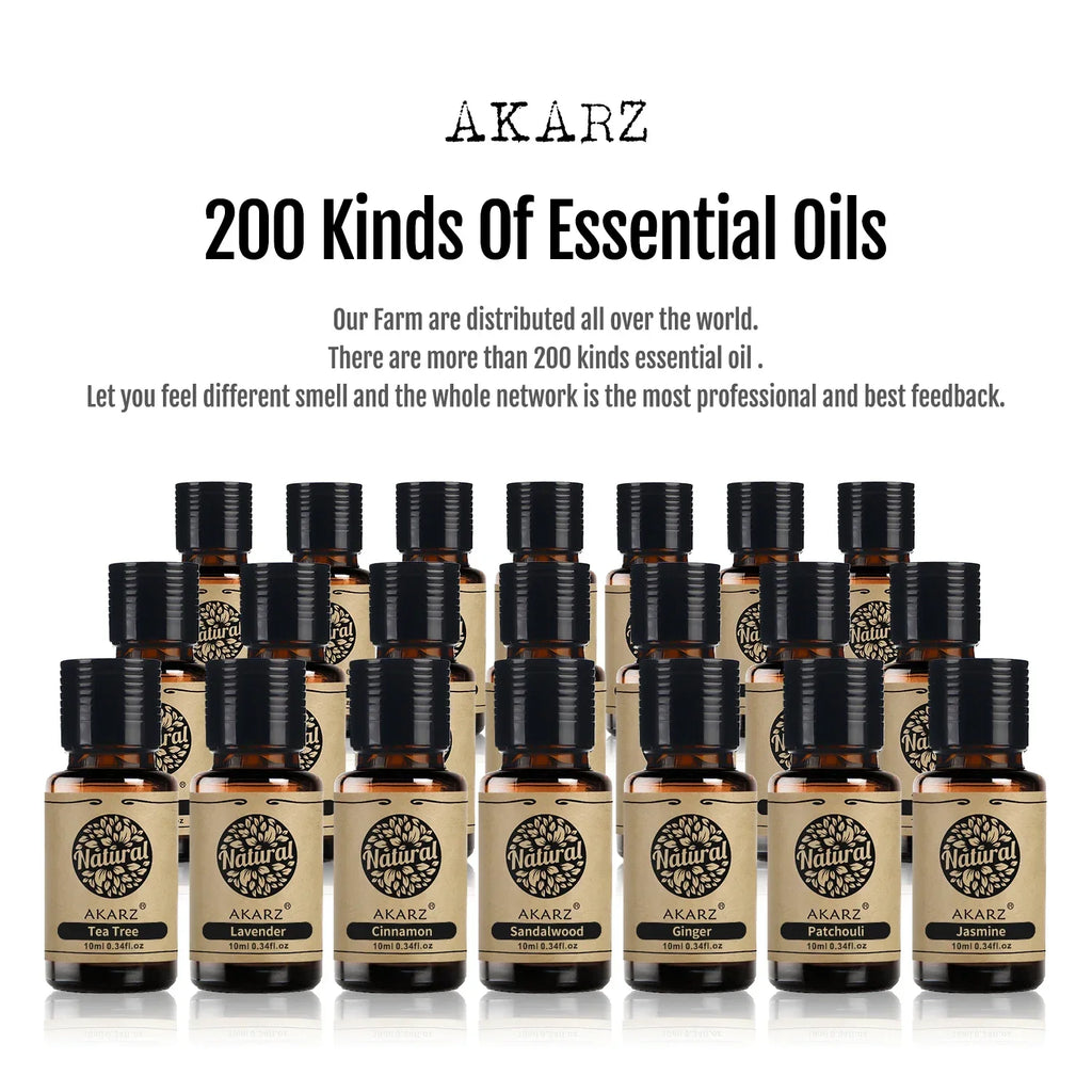 AKARZ Pure Sandalwood Essential Oil – Luxe Aromatherapy for Skin, Body, Spa & DIY Beauty (10–100ML)