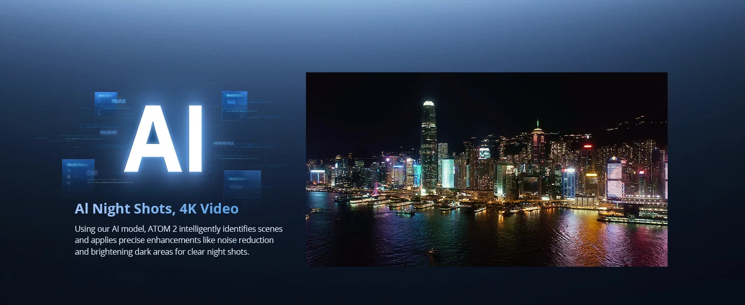 Potensic ATOM 2 Camera Drone, 4K HDR Video, 8K Photo, 3-Axis Gimbal,Under 249g, Vertical Shooting,10-KM, AI Night Shot, AI Track