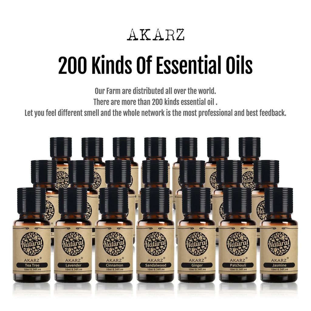 AKARZ Pure Sandalwood Essential Oil – Luxe Aromatherapy for Skin, Body, Spa & DIY Beauty (10–100ML)
