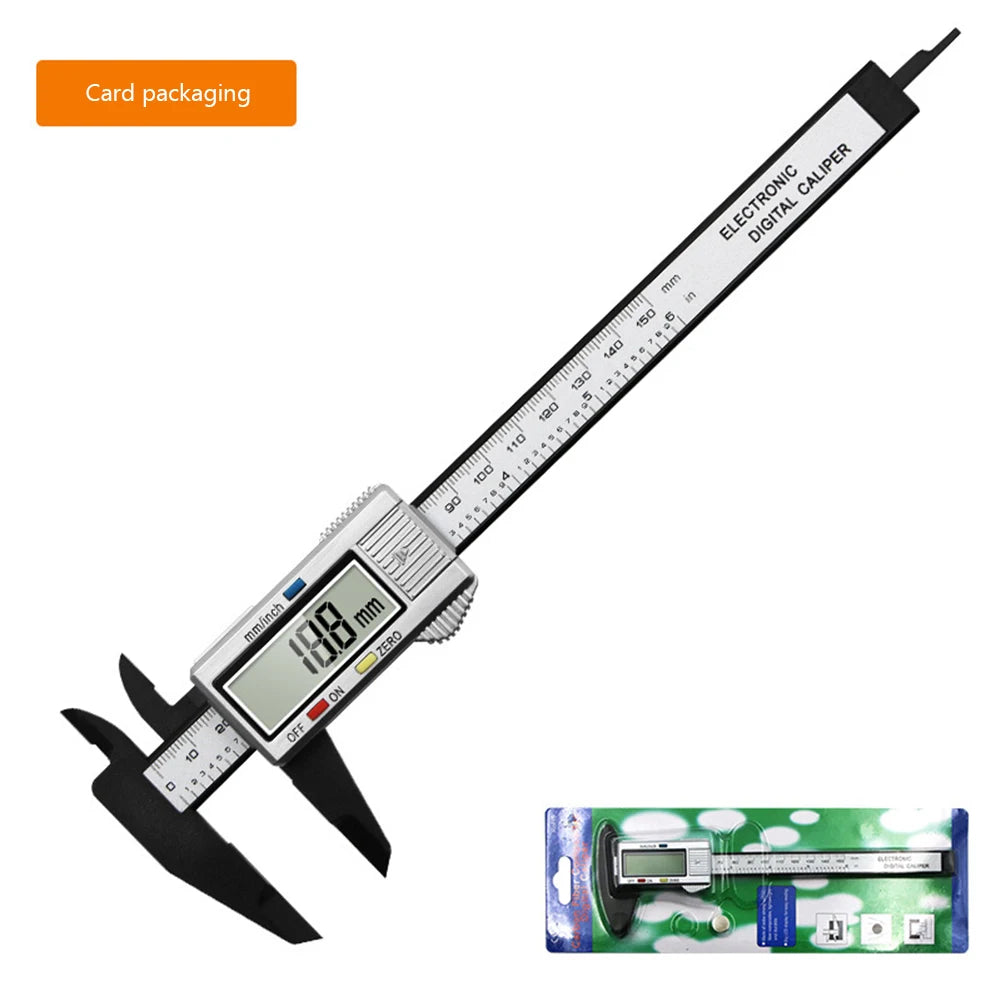 0–150mm Digital Calipers Electronic Vernier Caliper, 0.1mm Accuracy mm/inch Measurement Ruler for Woodworking, Mechanics & DIY