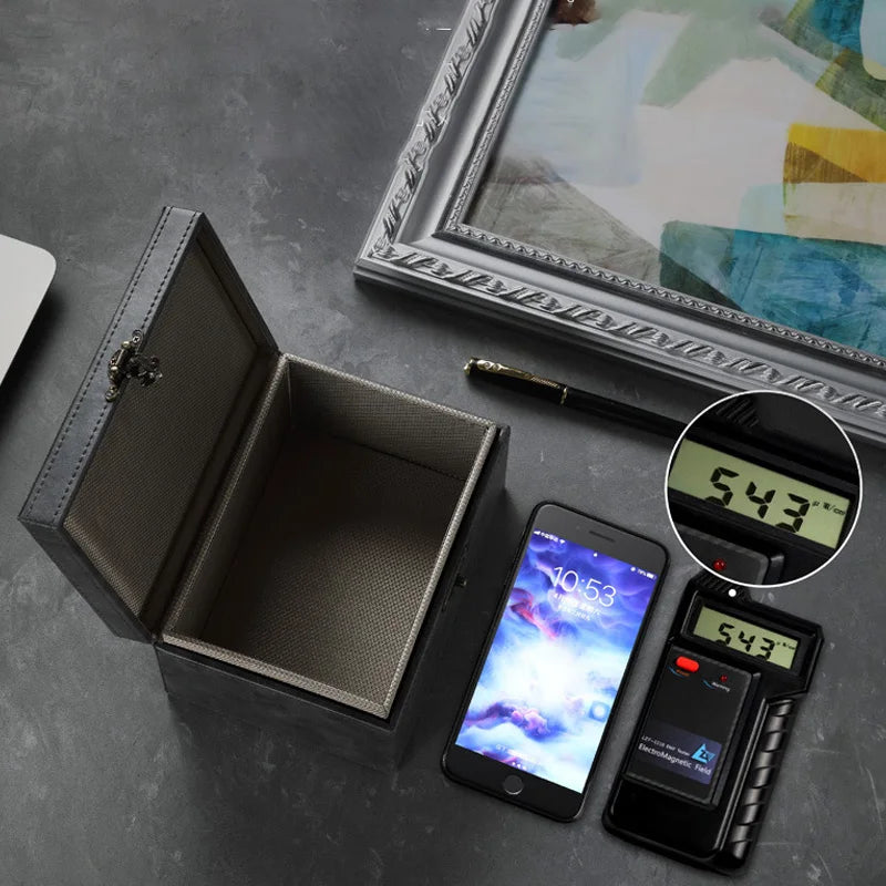 Faraday Box for Car Keys RFID Blocking Box Anti-Theft Keyless Fob Protector Approved Large Car Key Safe Radiation Protection box