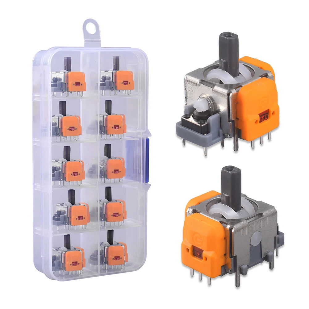 “10-Pack Hall Effect 3D Joystick Modules – High-Precision No-Drift Analog Thumb stick Repair Kit for PS4/PS5/Xbox/Switch Controllers”