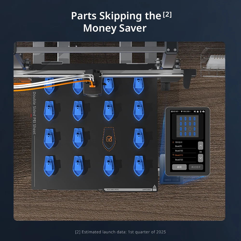 Anycubic Kobra 3 Max Combo – Ultra-Large Multi-Color 3D Printer with 600mm/s High-Speed Printing, Smart App Control & 8-Color ACE Pro System