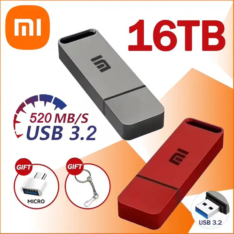 Xiaomi USB 3.2 Type-C Portable SSD - Waterproof Metal Flash Drive (1TB–16TB)