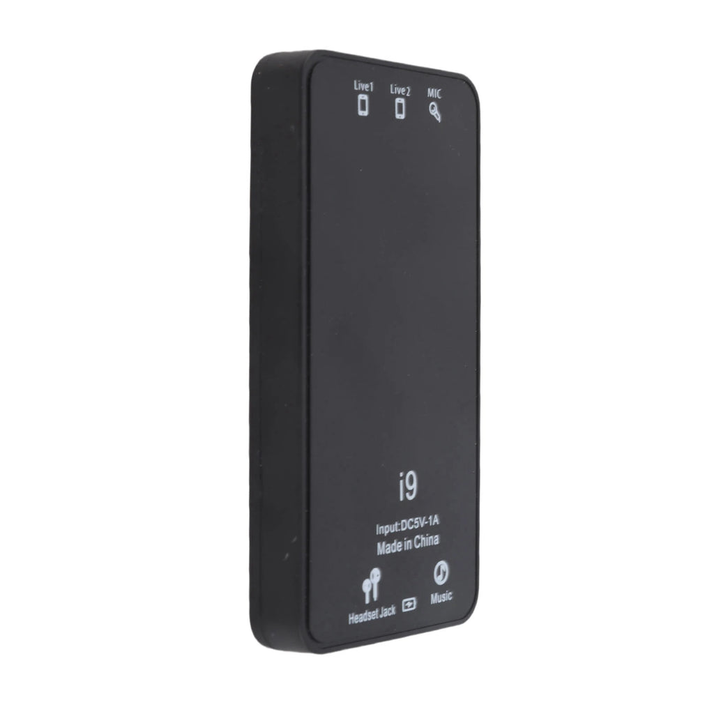 Voice Changer ABS Handheld Portable Multifunctional Sound Disguiser with 8 Sound Effects for Mobile Phone Computer Black