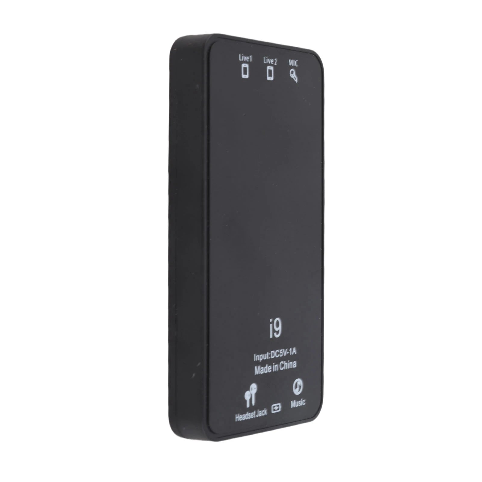 Voice Changer ABS Handheld Portable Multifunctional Sound Disguiser with 8 Sound Effects for Mobile Phone Computer Black