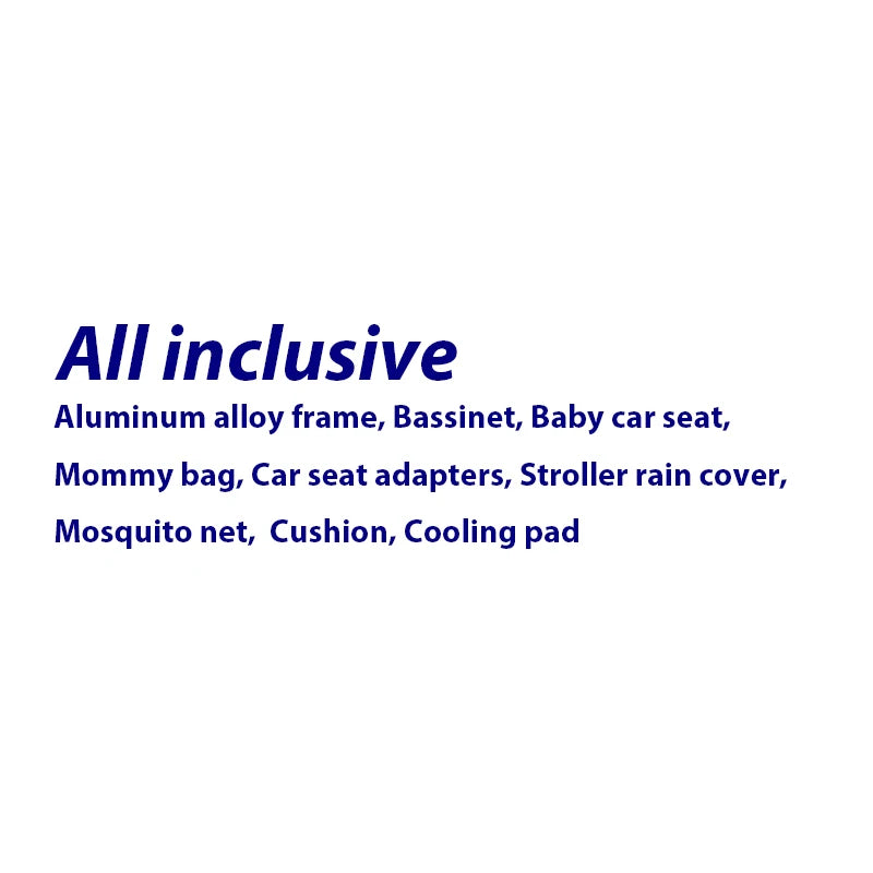 3-in-1 Baby Stroller Travel System with Lightweight Frame & One-Hand Fold | Bassinet + Car Seat + Stroller