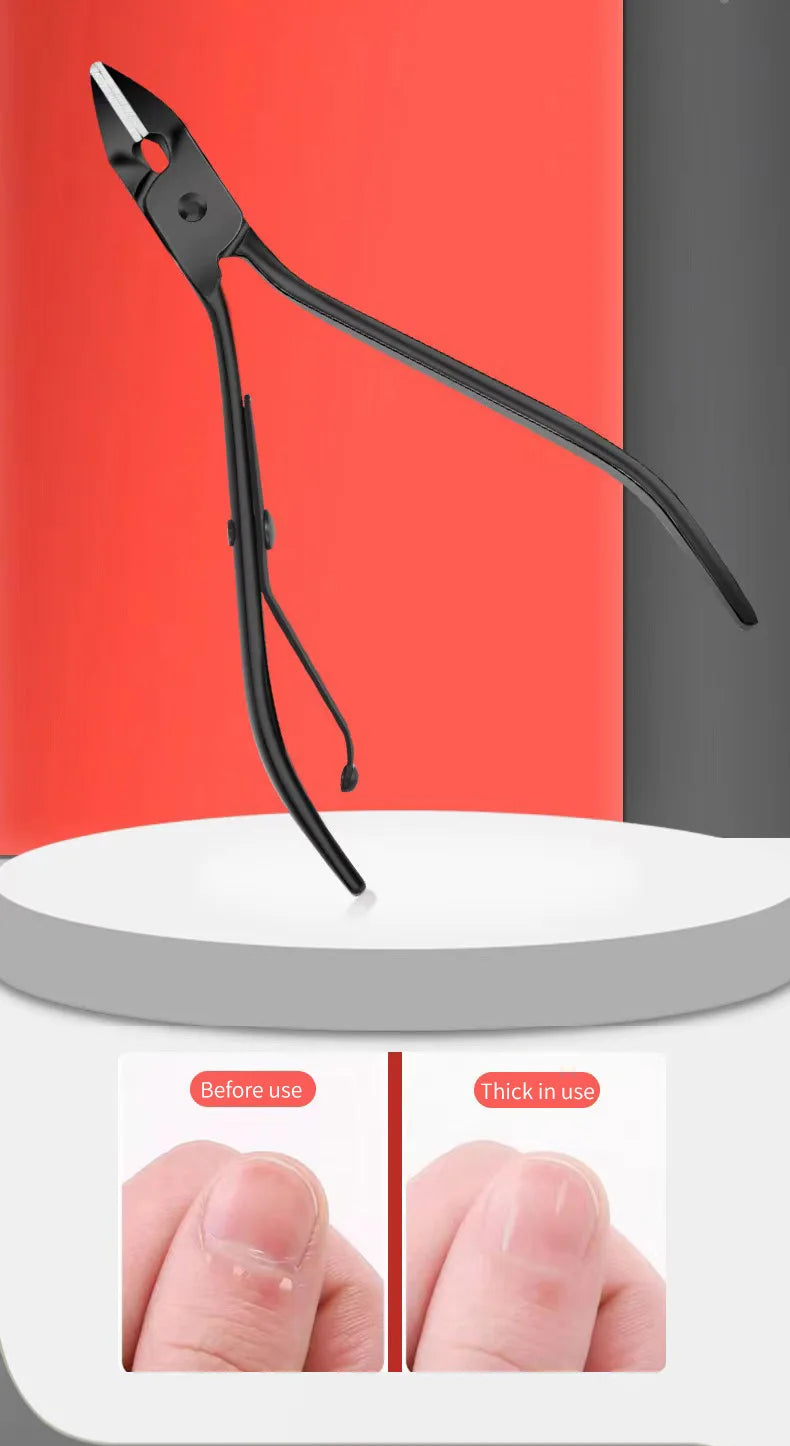 ✨ Luxe Carbon-Steel 24-Piece Nail Care Kit – Professional Manicure & Pedicure Set (Black + Red Edition)