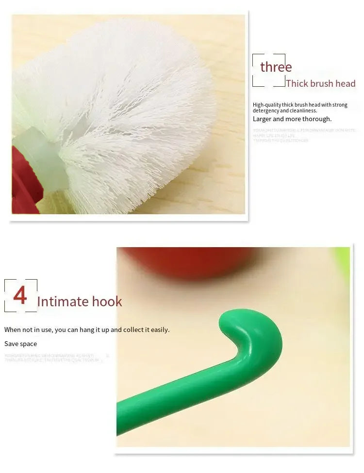 Chic Cherry Toilet Brush Set – Cute Fruit-Inspired Bathroom Accessory for Stylish, Modern Spaces