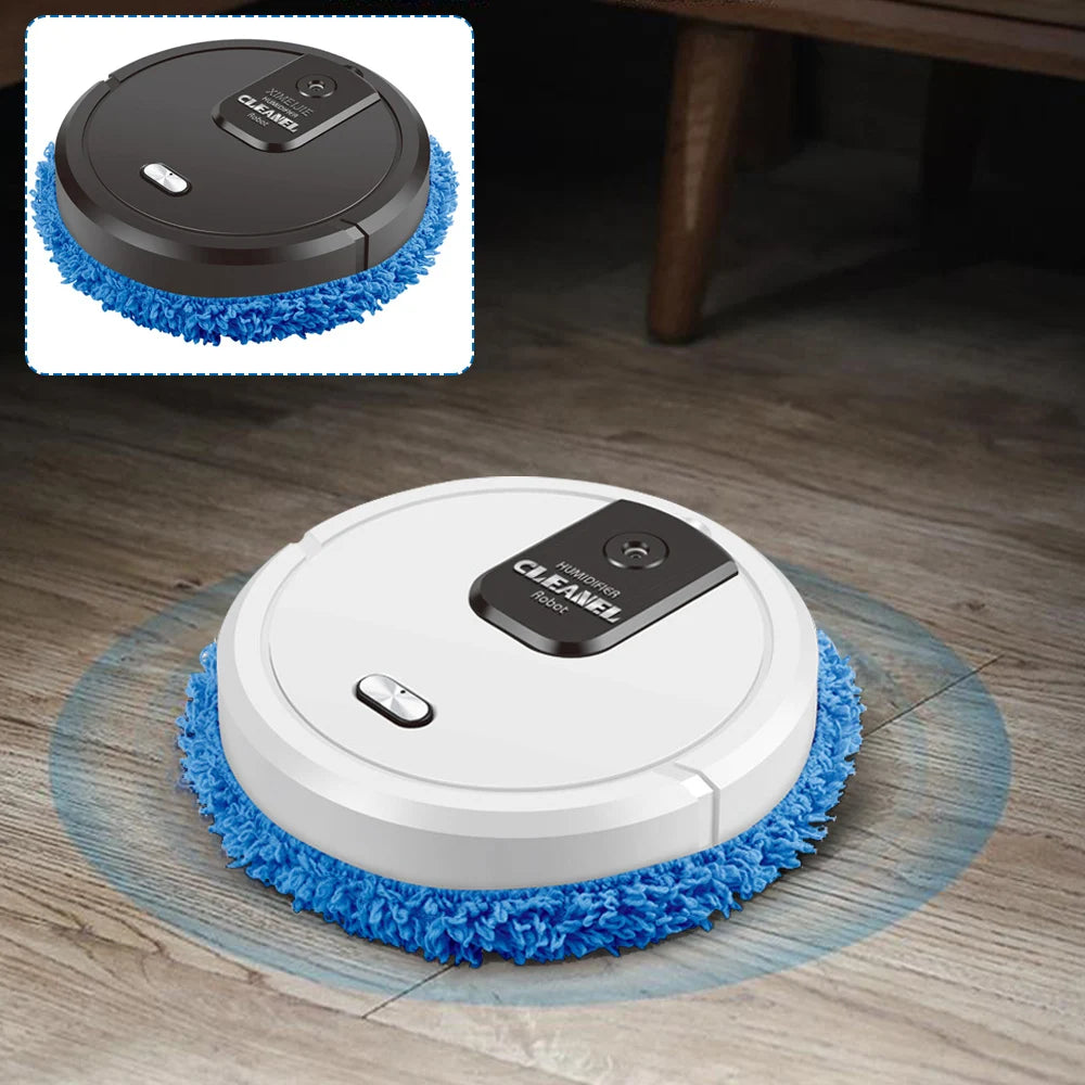 ✨ 3-in-1 Smart Robot Floor Cleaner – Mopping, Sweeping & Humidifying | USB Rechargeable Auto Dust Sweeper
