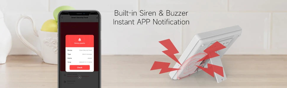 Staniot Home Security Alarm System 4G WiFi Wireless Tuya Smart Burglar Kit Built-in Siren Work with Alexa App Remote Control