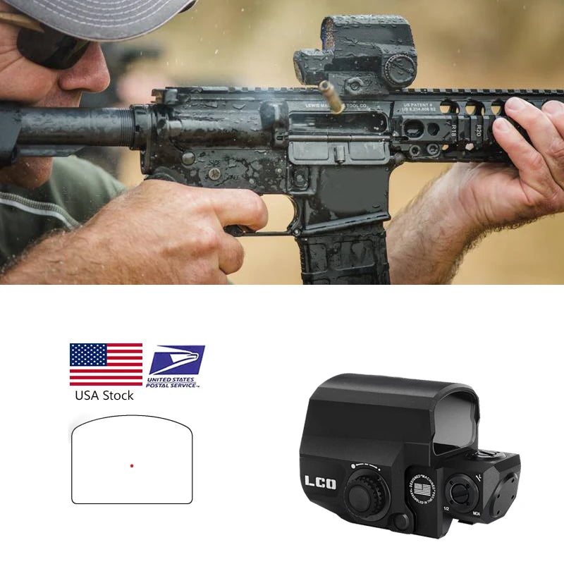 Tactical LCO Reflex Sight – Red/Green Dot Holographic Scope for 20mm Rail | Waterproof, Ultra-Durable Aluminum Sight
