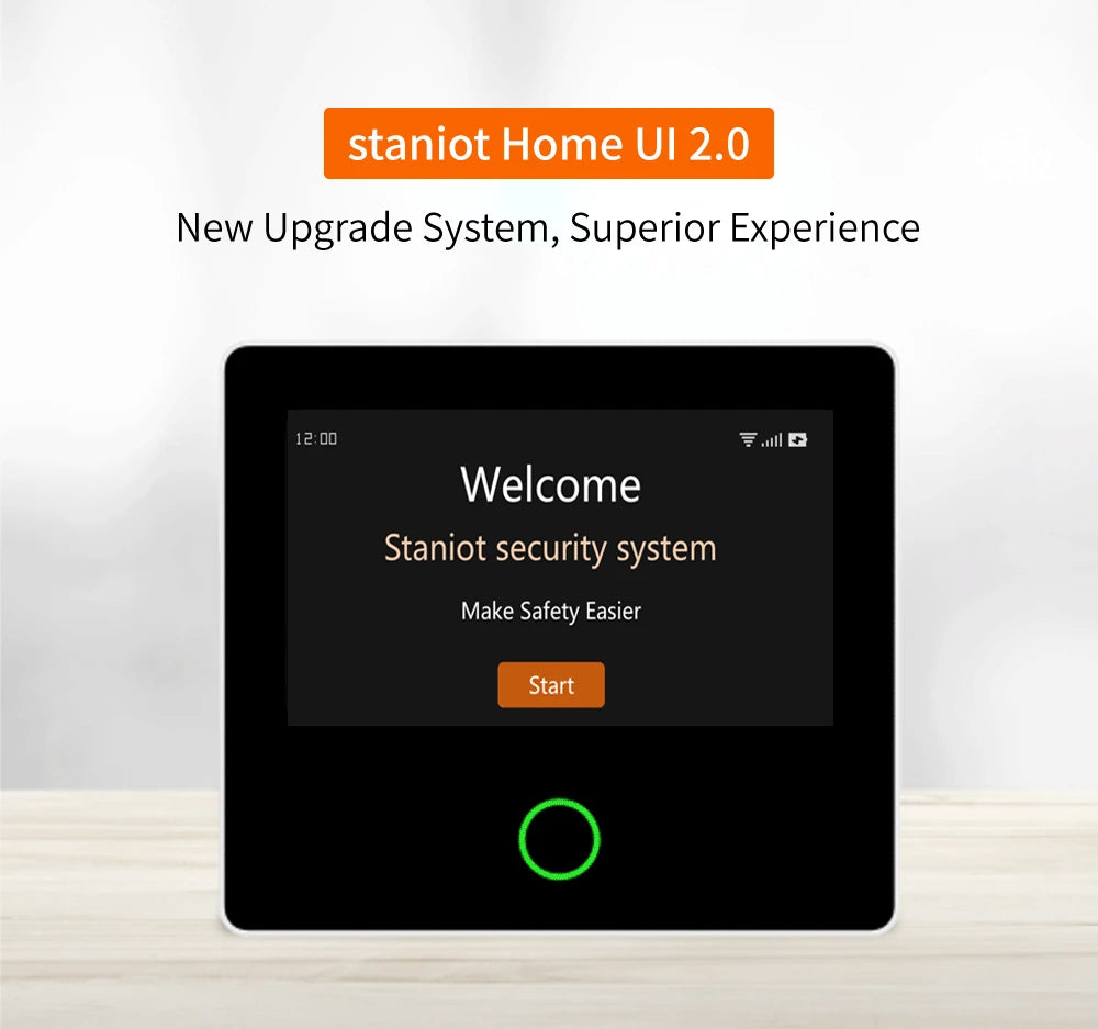 Staniot Home Security Alarm System 4G WiFi Wireless Tuya Smart Burglar Kit Built-in Siren Work with Alexa App Remote Control