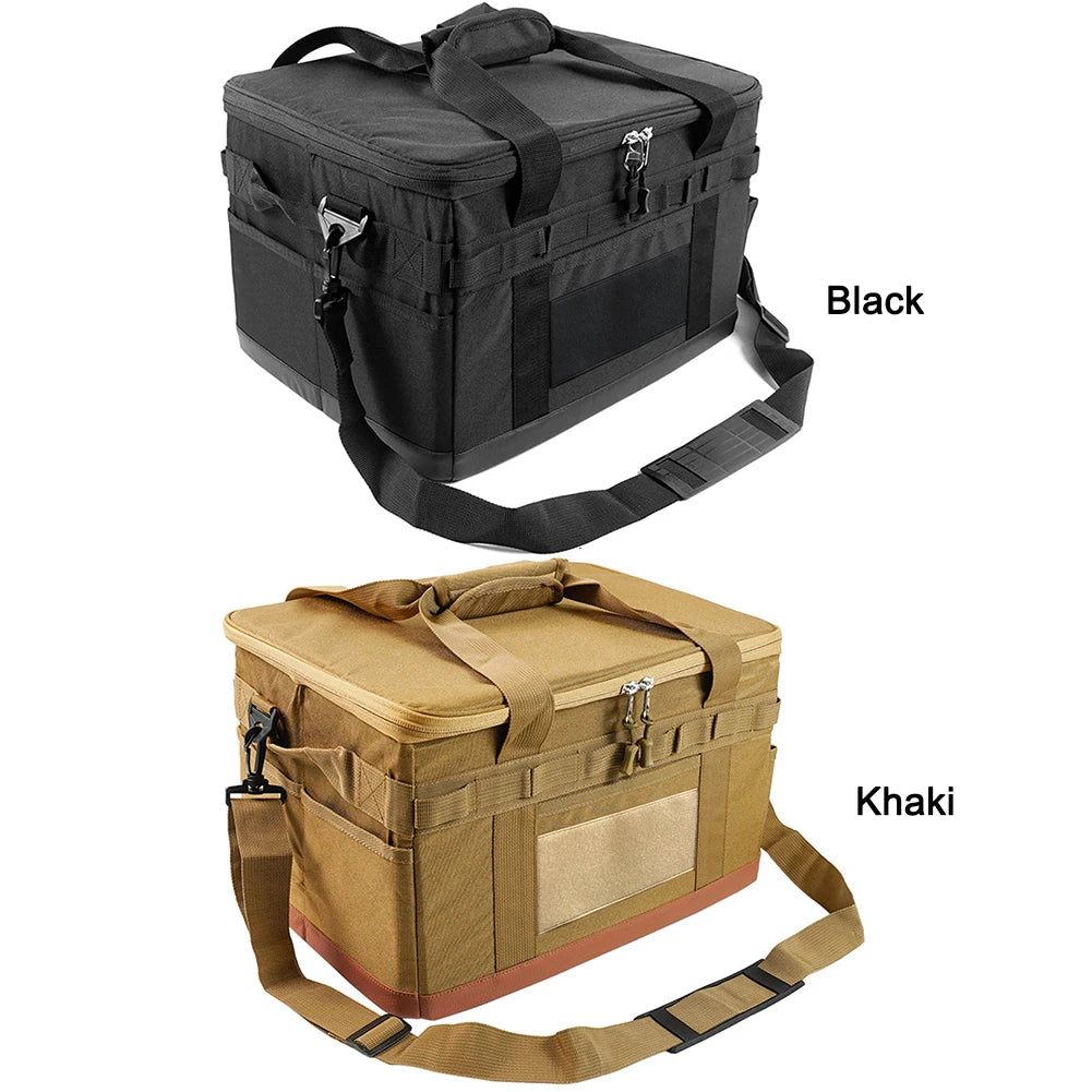 “30L AdventureReady™ Camping Utensil Organizer – Foldable Outdoor Cooking & Car Trunk Storage Case”