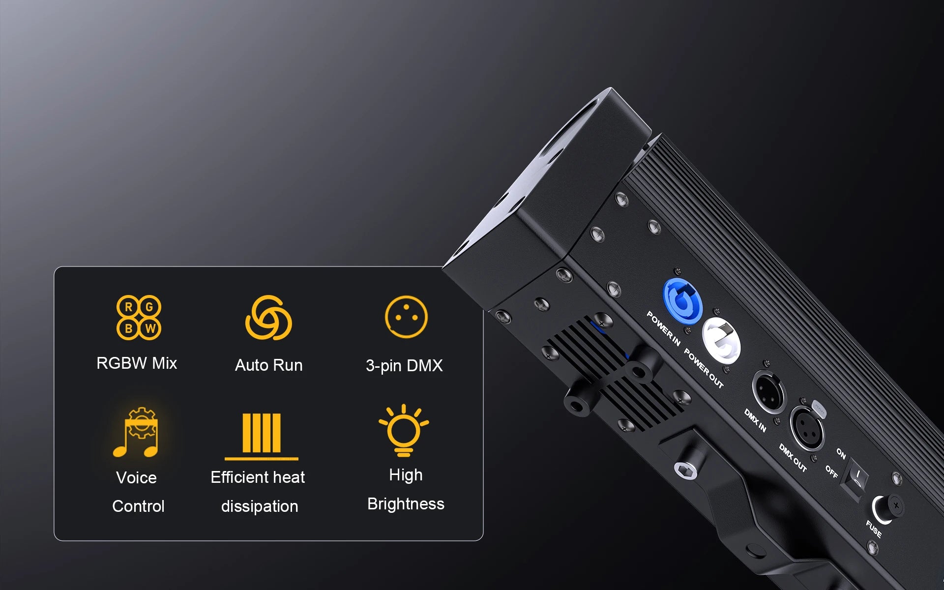 SHEHDS 8x12W RGBW LED Beam Moving Head Light – Professional DJ & Wedding Stage Lighting