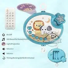 Yokibo Musical Baby Crib Mobile with Soothing Lights & 400 Melodies — Remote Control Infant Toy