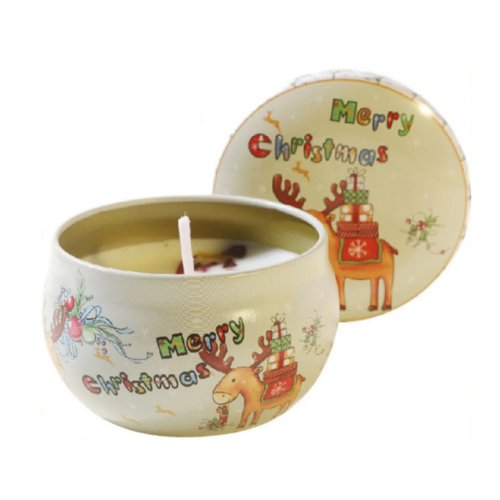 Christmas Aromatherapy Candles Rose Freesia Vanilla Scented Candle Smokeless Plant Wax Holiday Decor Perfect Festival Gifts