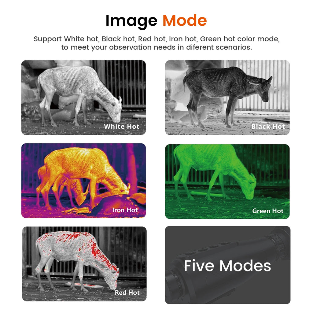 GTGUARD Ai15 Thermal Imaging Monocular – High-Resolution Infrared Camera with AMOLED Display, AI Super Resolution, 32GB Storage for Hunting, Boating, Camping & Night Use