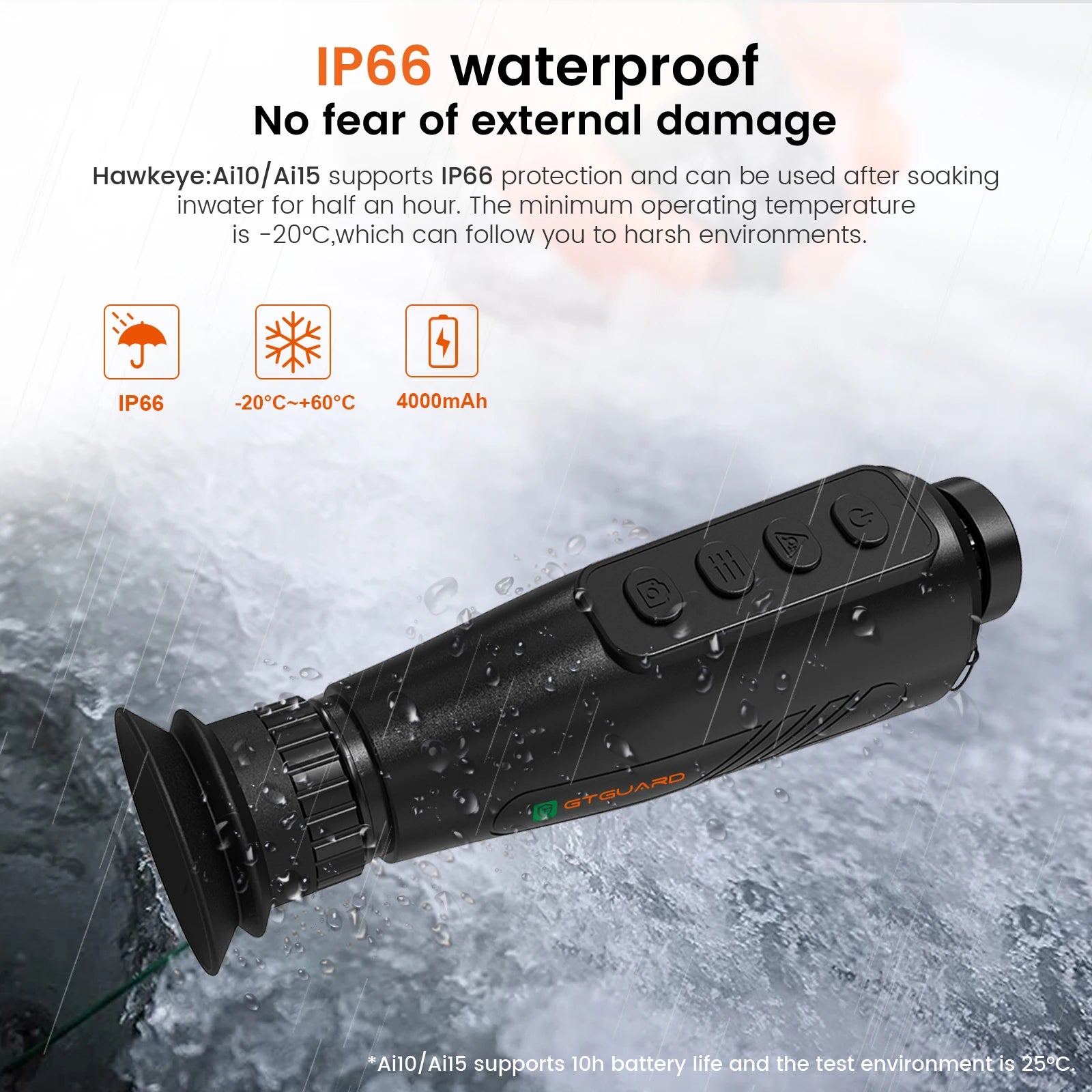 GTGUARD Ai15 Thermal Imaging Monocular – High-Resolution Infrared Camera with AMOLED Display, AI Super Resolution, 32GB Storage for Hunting, Boating, Camping & Night Use