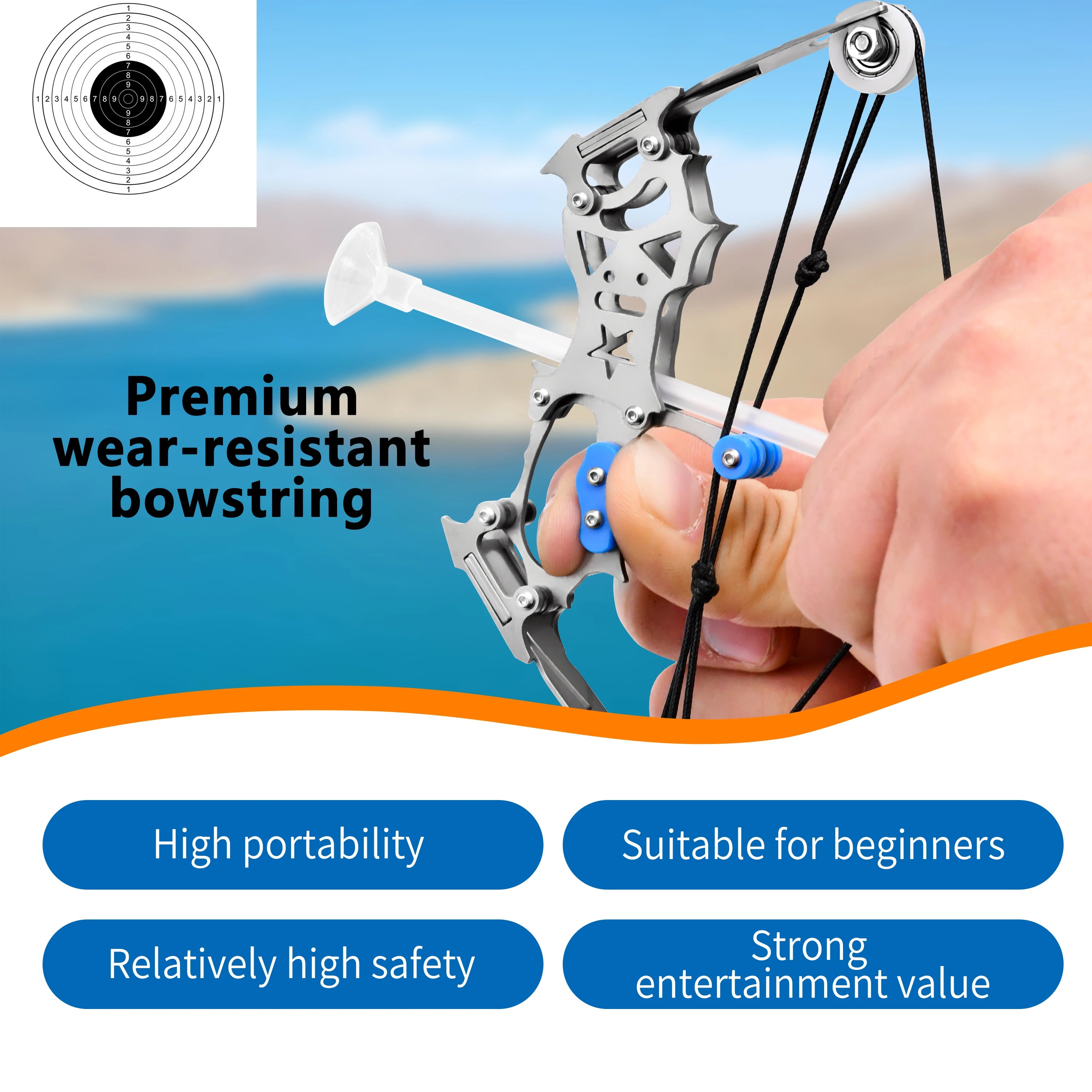 Mini Compound Bow Set – Indoor & Outdoor Archery Practice for Kids and Adults