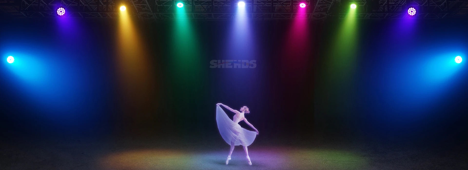 SHEHDS New Version LED 18x18W RGBWA UV 6in1 Par Light Big Aluminum Alloy High Power Even Color Mixing for DJ Bar Disco Wedding