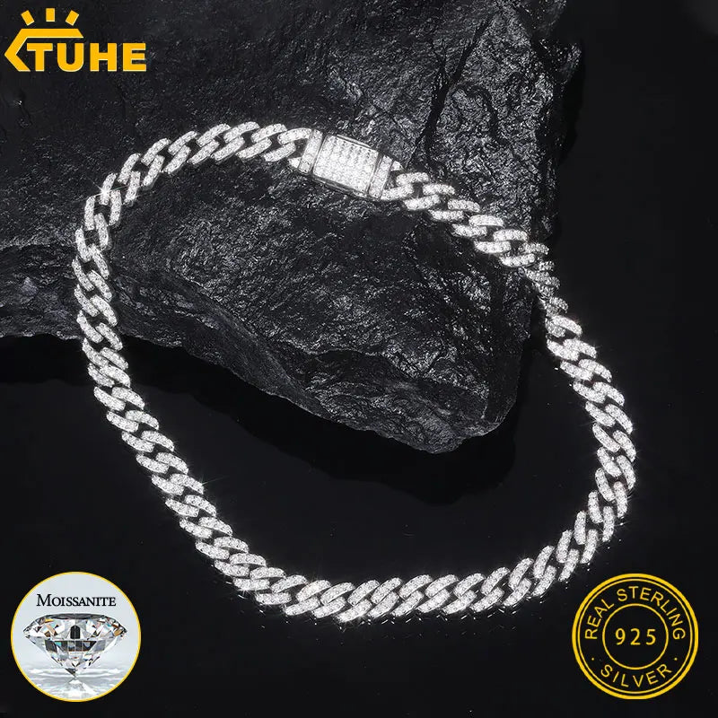 6mm 925 Silver Cuban Chain Necklace – Unisex Hip Hop Jewelry