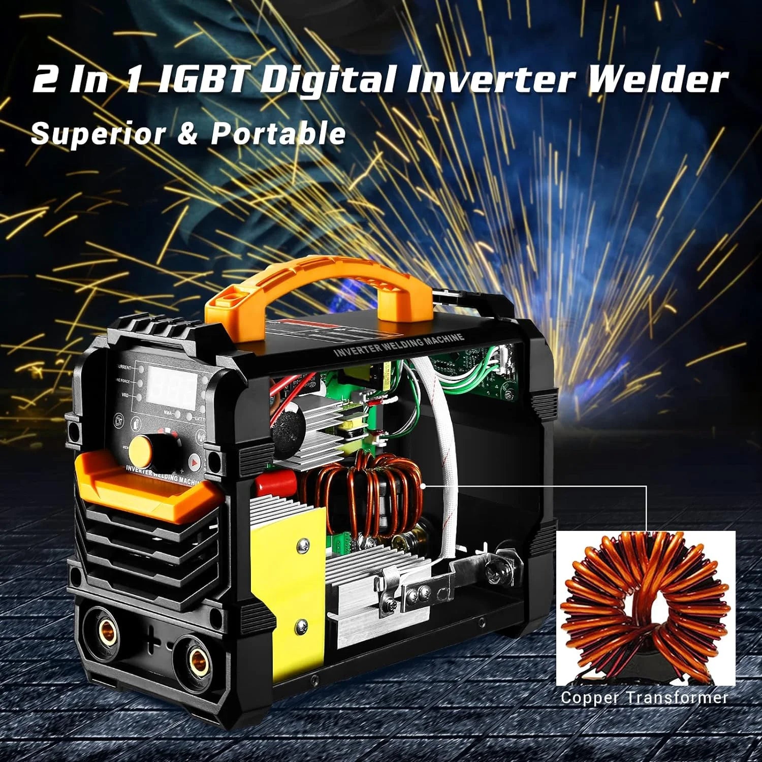 DEKO 160A ARC/Lift TIG 2-in-1 Welding Machine – Dual Voltage 110V/220V IGBT Inverter Welder