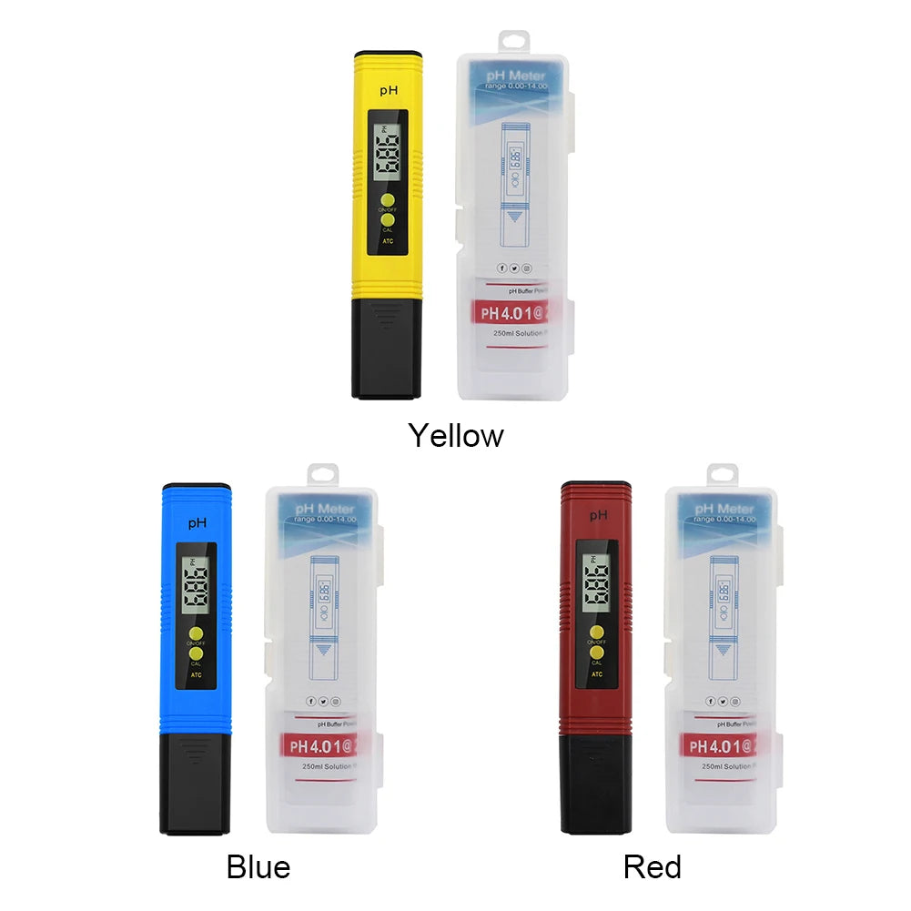 Digital pH Meter 0.01 High Accuracy Water Quality Tester Pen, 0–14 pH Measurement Range for Drinking Water, Aquarium, Swimming Pool & Hydroponics