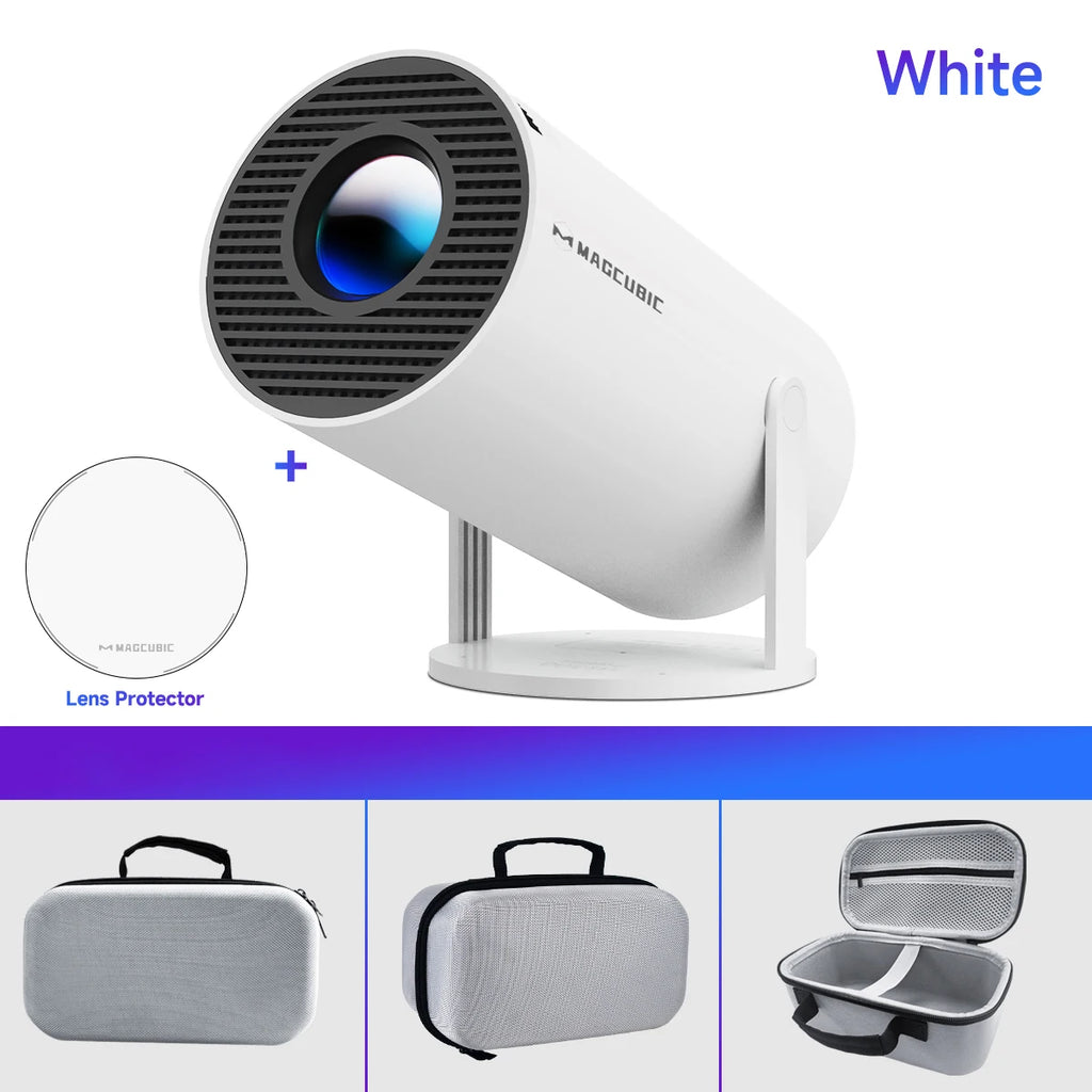 Magcubic HY300 Pro 4K Android 11 Projector | Dual WiFi6, BT5.0, 290 ANSI Lumen, Portable Home & Outdoor Cinema