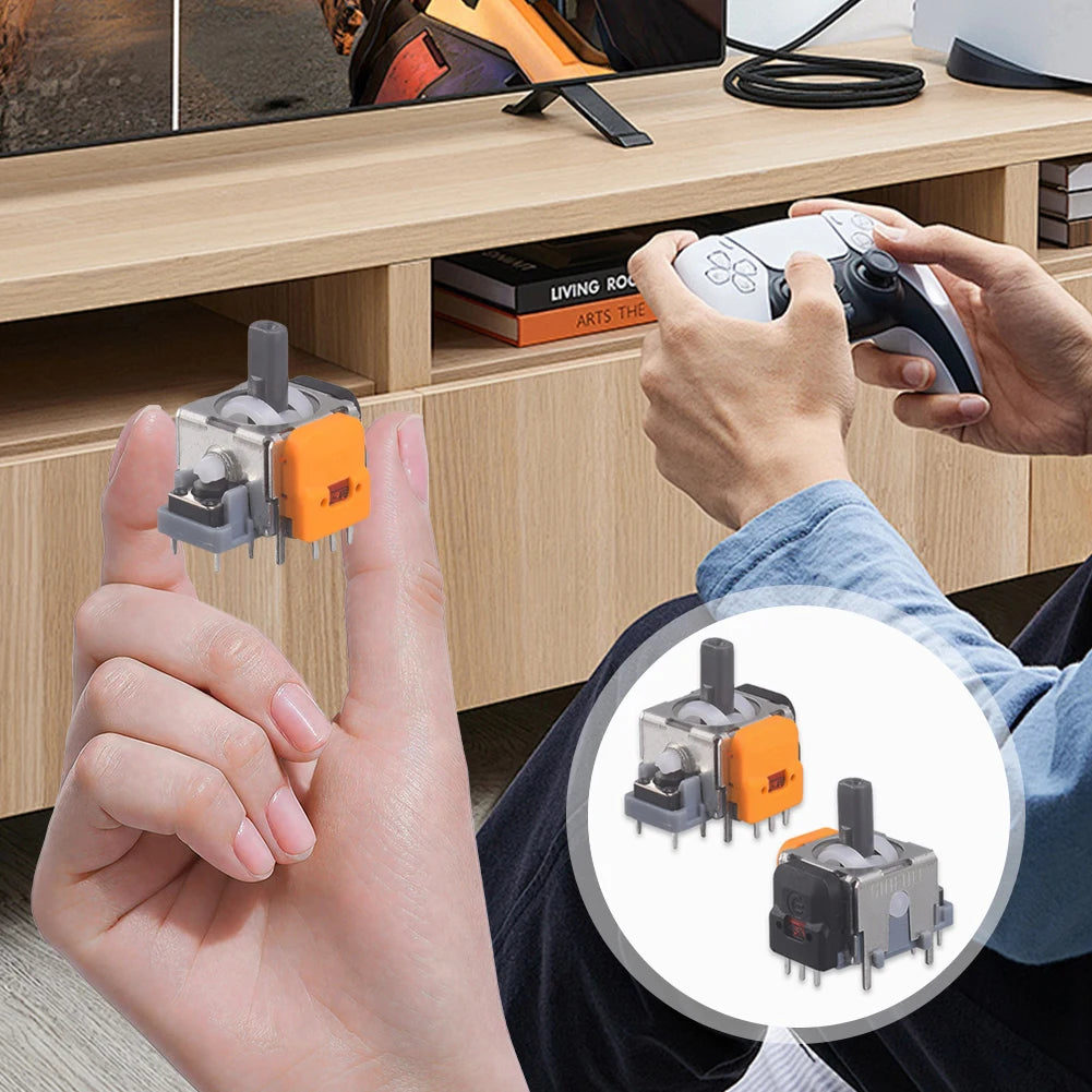 “10-Pack Hall Effect 3D Joystick Modules – High-Precision No-Drift Analog Thumb stick Repair Kit for PS4/PS5/Xbox/Switch Controllers”