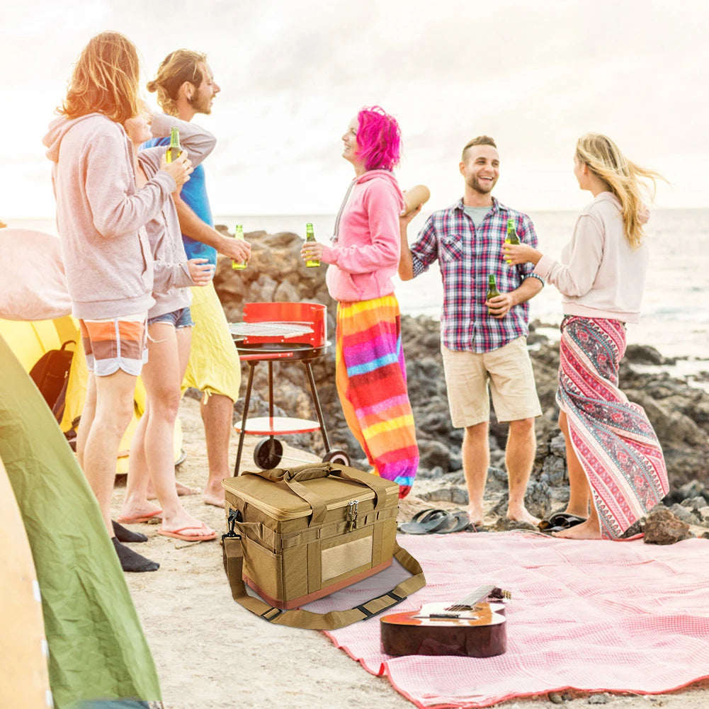 “30L AdventureReady™ Camping Utensil Organizer – Foldable Outdoor Cooking & Car Trunk Storage Case”