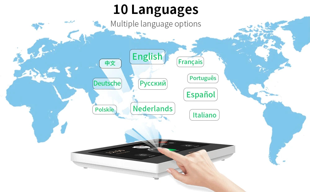 7 inch 4G & WiFi Home Alarm Host System Wireless GSM Big Screen Touch Panel Tuya Smart Security Protection Kit Remote Control