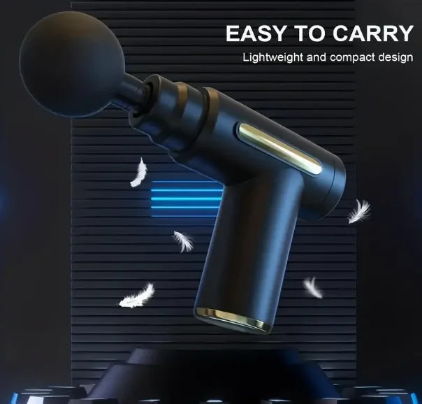 Mini USB Fascia Massage Gun – Lightweight Muscle Relaxation Device for Neck, Back & Fitness Recovery | Quiet Vibration Therapy