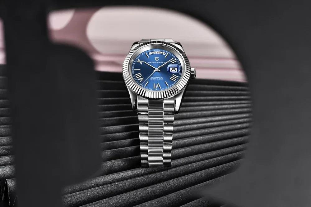 2025 PAGANI DESIGN DD40 Rose Gold Men’s Automatic Mechanical Watch – Luxury Sapphire Crystal Timepiece