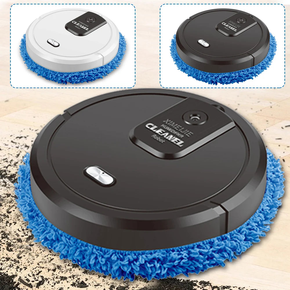 ✨ 3-in-1 Smart Robot Floor Cleaner – Mopping, Sweeping & Humidifying | USB Rechargeable Auto Dust Sweeper