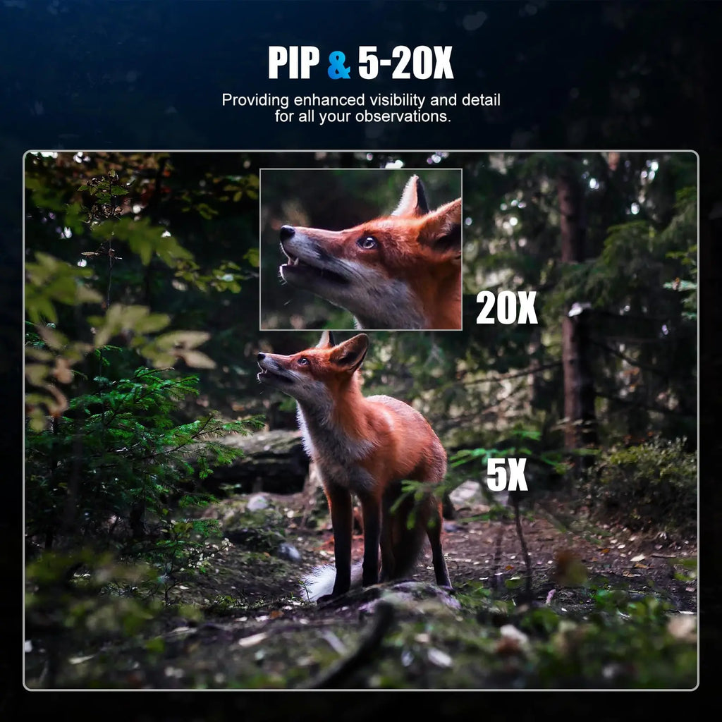 Kaalee GS515 Digital Night Vision Scope – 5–20X HD Day/Night Hunting Scope with 2560×1920 Resolution & IR Illuminator