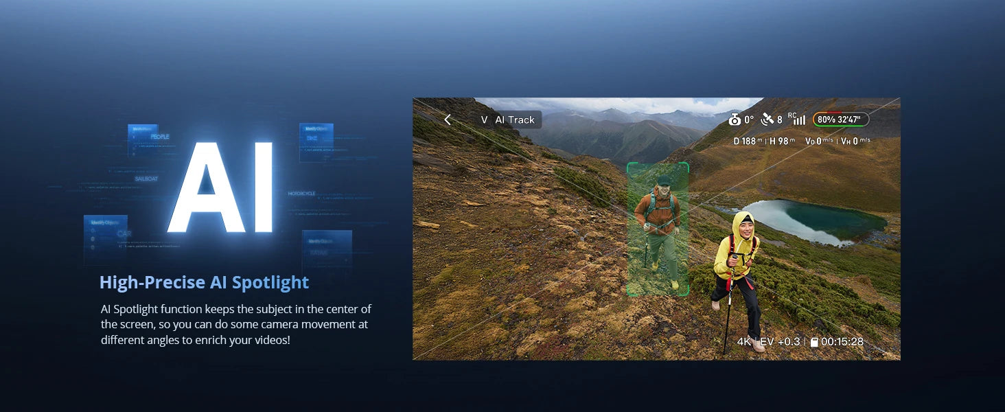 Potensic ATOM 2 Camera Drone, 4K HDR Video, 8K Photo, 3-Axis Gimbal,Under 249g, Vertical Shooting,10-KM, AI Night Shot, AI Track