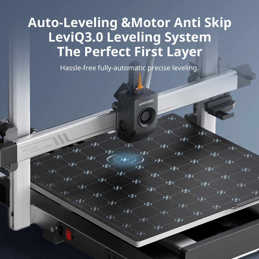 Anycubic Kobra 3 Max Combo – Ultra-Large Multi-Color 3D Printer with 600mm/s High-Speed Printing, Smart App Control & 8-Color ACE Pro System