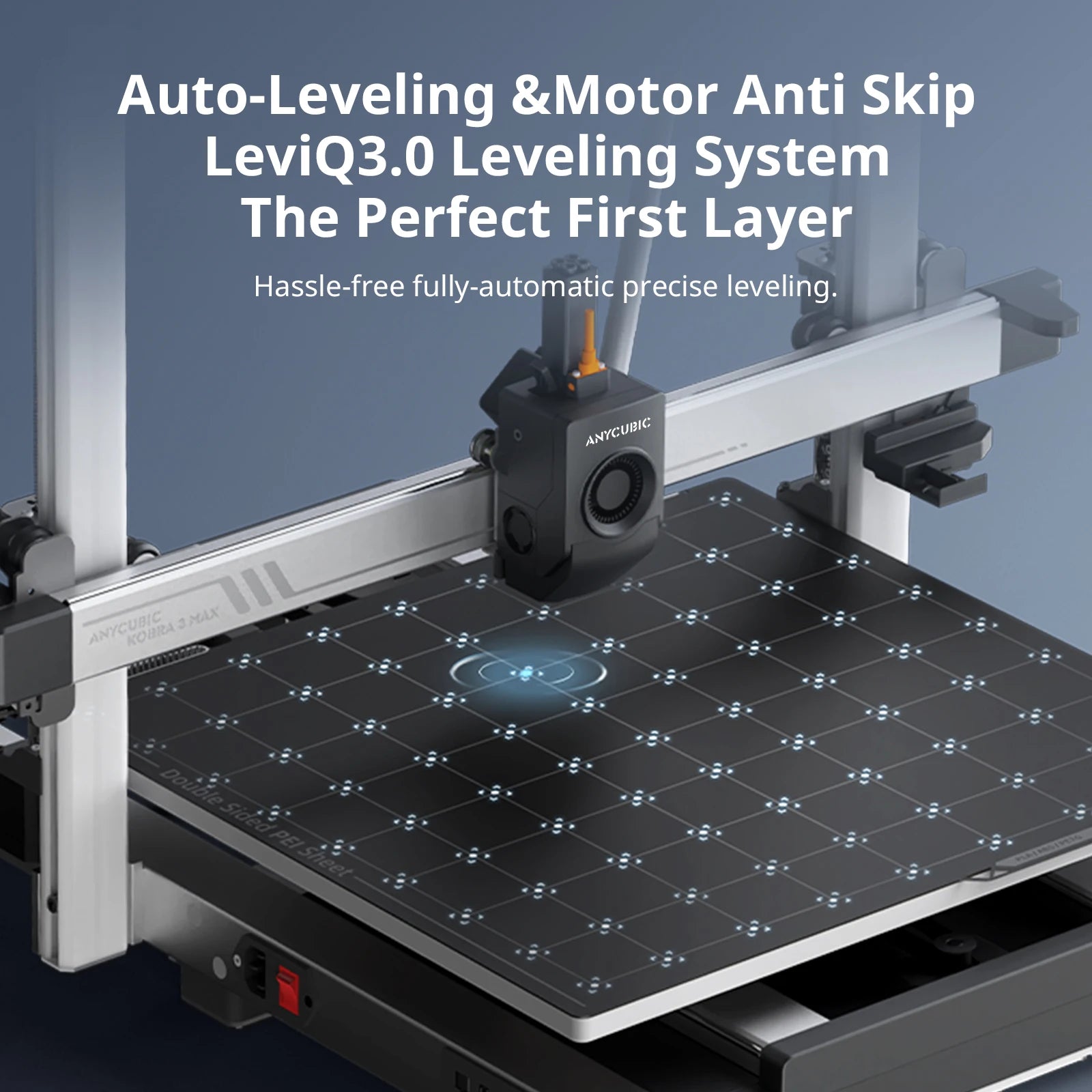 Anycubic Kobra 3 Max Combo – Ultra-Large Multi-Color 3D Printer with 600mm/s High-Speed Printing, Smart App Control & 8-Color ACE Pro System