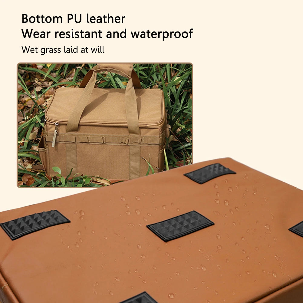 “30L AdventureReady™ Camping Utensil Organizer – Foldable Outdoor Cooking & Car Trunk Storage Case”