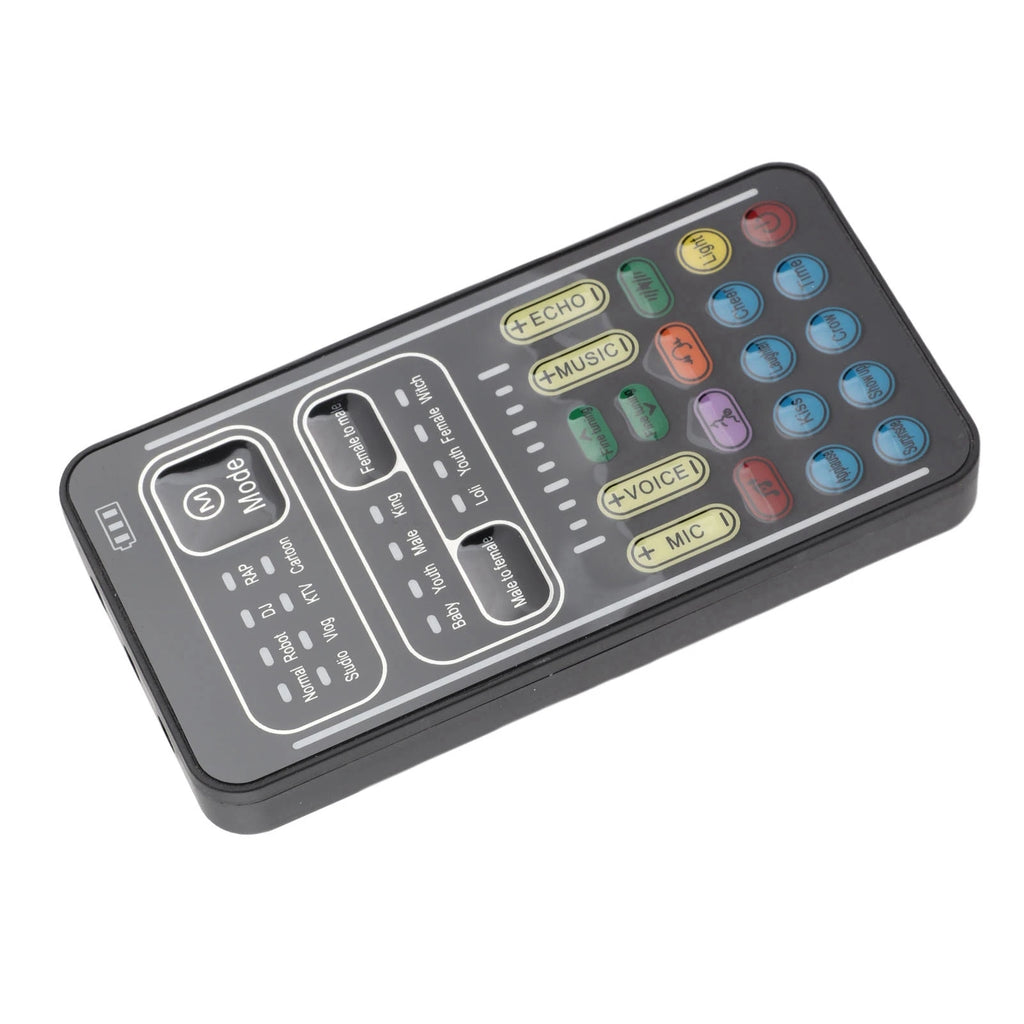 Voice Changer ABS Handheld Portable Multifunctional Sound Disguiser with 8 Sound Effects for Mobile Phone Computer Black