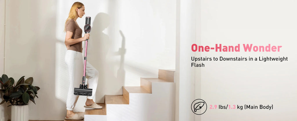 ✨ SuXiangVac 10-in-1 Cordless Vacuum Cleaner – 40Kpa, 500W, 45-Min Runtime, LED Display, Green Light Detection, HEPA Filtration – Perfect for Pets, Hard Floors & Carpets