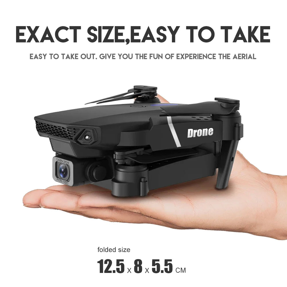 ✨ 2025 E88 Pro Foldable 4K FPV Drone – Wide-Angle HD Dual Camera, Altitude Hold & Beginner-Friendly Aerial Fun ✨