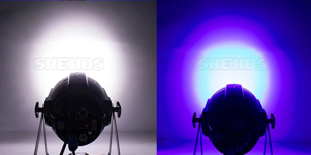 SHEHDS New Version LED 18x18W RGBWA UV 6in1 Par Light Big Aluminum Alloy High Power Even Color Mixing for DJ Bar Disco Wedding
