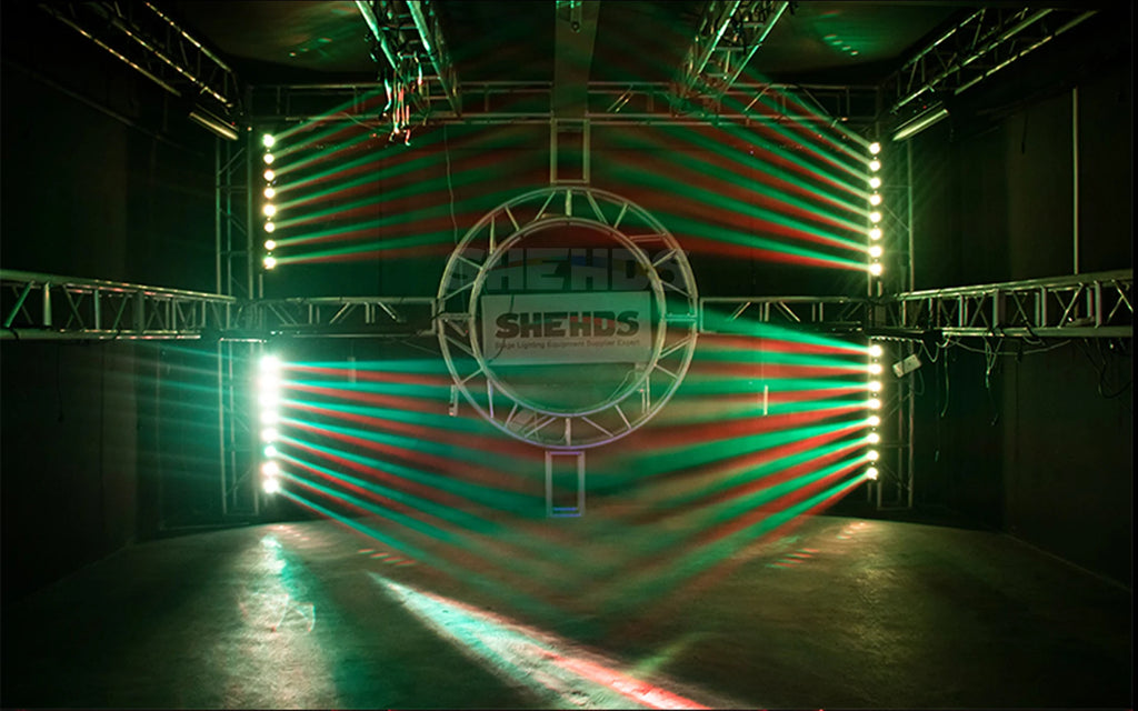 SHEHDS 8x12W RGBW LED Beam Moving Head Light – Professional DJ & Wedding Stage Lighting