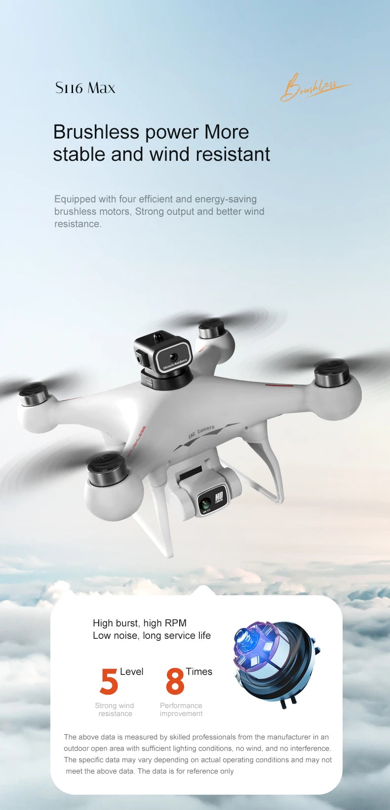S116 MAX Professional 8K Dual-Camera Drone – Ultra-Smooth Flight, Obstacle Avoidance & Stunning Aerial Views