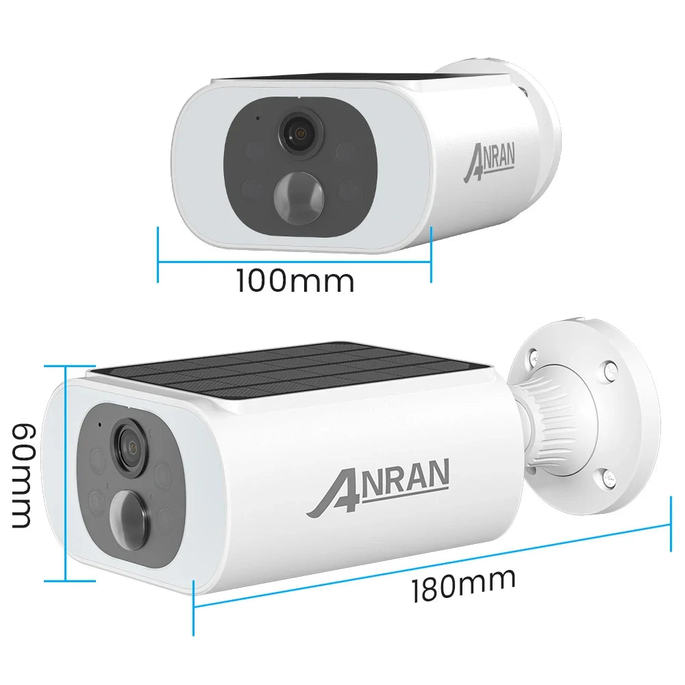 ✨ ANRAN C3 2K Solar-Powered Wireless Security Camera – 3MP Outdoor Smart Surveillance with Floodlight Color Night Vision & PIR Detection